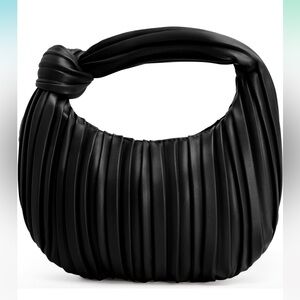 NWT Knotted Soft PU Leather Crossbody Dumpling Bags Cloud Clutch, MULTI COLORS